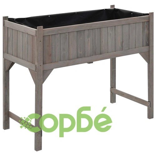 Повдигната градинска леха с оранжерия, 120x54x120 см, ела ➤ топ цена ➤ sorbe.bg