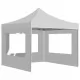 Професионална сгъваема парти шатра + стени алуминий 3х3 м бяла