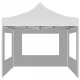 Професионална сгъваема парти шатра + стени алуминий 3х3 м бяла