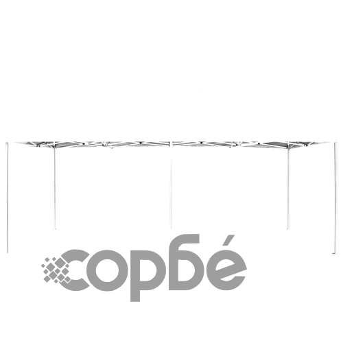 Професионална сгъваема шатра, алуминий, 6х3 м, бяла ➤ топ цена ➤ sorbe.bg