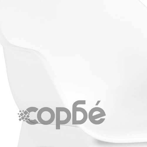 Градински столове с подлакътници, 2 бр, бели, пластмаса ➤ топ цена ➤ sorbe.bg