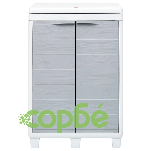 Градински кош за боклук с 3 торби, светлосив, 65x38x102 см ➤ топ цена ➤ sorbe.bg