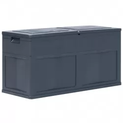 Градинска кутия за съхранение, 320 л, черна