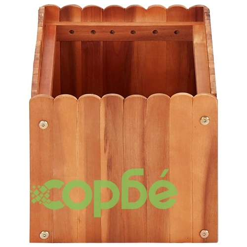Градинска повдигната леха, 50x30x25 см, акациево дърво масив ➤ топ цена ➤ sorbe.bg