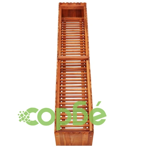 Градинска повдигната леха, 150x30x25 см, акациево дърво масив ➤ топ цена ➤ sorbe.bg