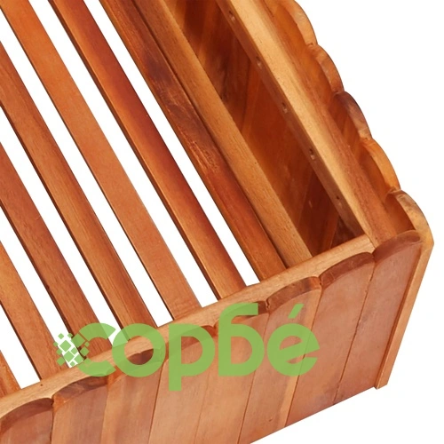 Градинска повдигната леха, 50x50x25 см, акациево дърво масив ➤ топ цена ➤ sorbe.bg