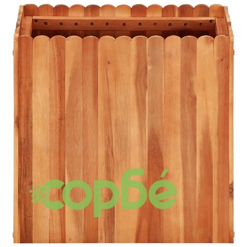 Градинска повдигната леха, 50x30x50 см, акациево дърво масив ➤ топ цена ➤ sorbe.bg