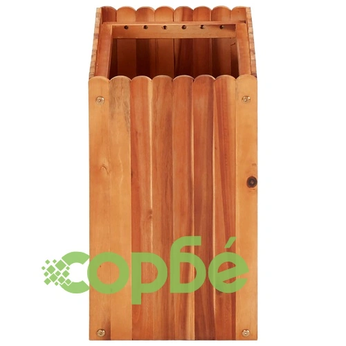 Градинска повдигната леха, 50x30x50 см, акациево дърво масив ➤ топ цена ➤ sorbe.bg