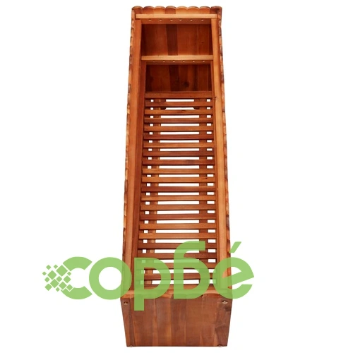 Градинска повдигната леха, 100x30x50 см, акациево дърво масив ➤ топ цена ➤ sorbe.bg