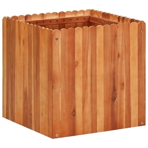 Градинска повдигната леха, 50x50x50 см, акациево дърво масив