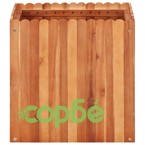 Градинска повдигната леха, 50x50x50 см, акациево дърво масив ➤ топ цена ➤ sorbe.bg