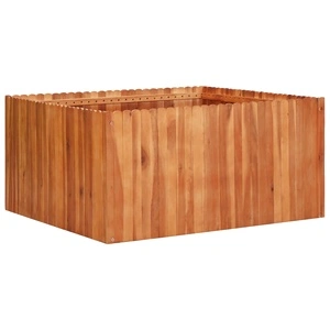 Градинска повдигната леха, 100x100x50 см, акациево дърво масив