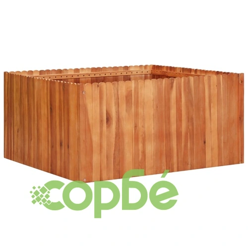 Градинска повдигната леха, 100x100x50 см, акациево дърво масив ➤ топ цена ➤ sorbe.bg