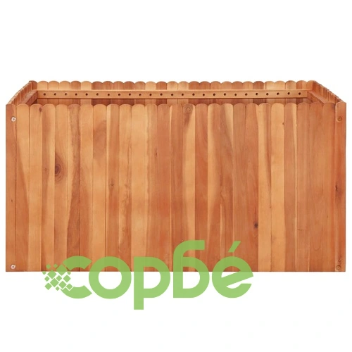 Градинска повдигната леха, 100x100x50 см, акациево дърво масив ➤ топ цена ➤ sorbe.bg