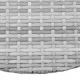 Балконска маса, сива, 60x60x40 см, полиратан