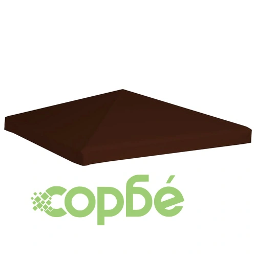 Покрив за шатра, 310 г/м², 3x3 м, кафяв ➤ топ цена ➤ sorbe.bg