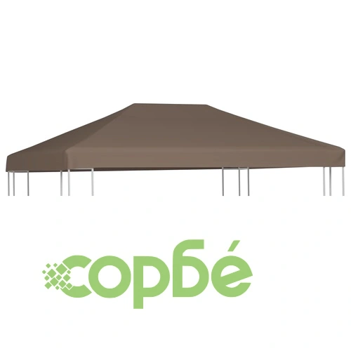 Покрив за шатра, 310 г/м², 3x4 м, таупе ➤ топ цена ➤ sorbe.bg