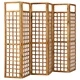 Параван за стая, 6 панела, акация масив, 240x170 cм