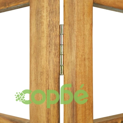 Параван за стая, 6 панела, акация масив, 240x170 cм ➤ топ цена ➤ sorbe.bg