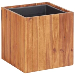 Градинска повдигната леха сандък 33,5x33,5x33,5 см акация масив