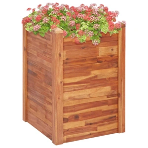 Градинска повдигната леха, 60x60x84 см, акациево дърво масив