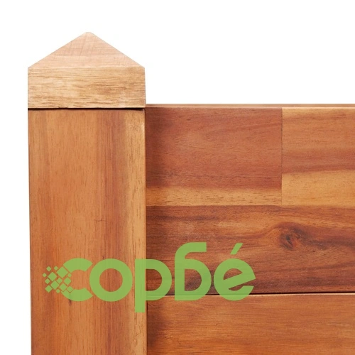 Градинска повдигната леха, 60x60x84 см, акациево дърво масив ➤ топ цена ➤ sorbe.bg