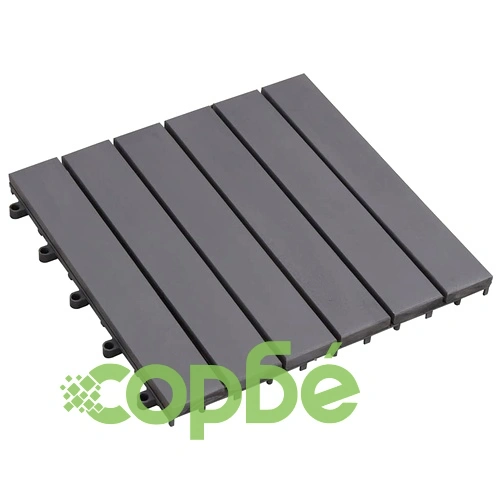 Декинг плочки, 10 бр, промито сиво, 30х30 см, акация масив ➤ топ цена ➤ sorbe.bg