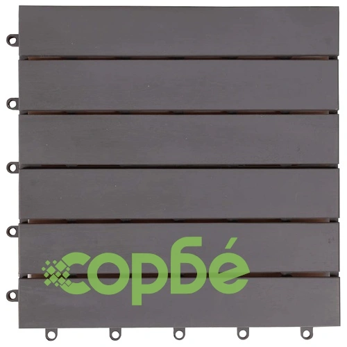 Декинг плочки, 10 бр, промито сиво, 30х30 см, акация масив ➤ топ цена ➤ sorbe.bg