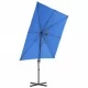 Градински чадър чупещо рамо и стоманен прът лазурен 250x250 см