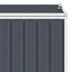Троен навес за кофи за боклук антрацит 213x81x121 см стомана