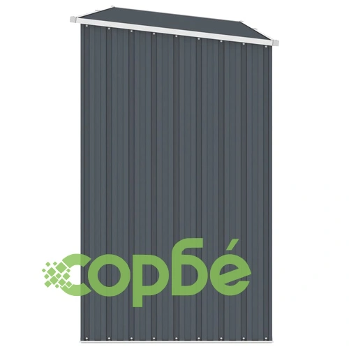 Градински навес антрацит 245x98x159 см поцинкована стомана ➤ топ цена ➤ sorbe.bg