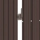 Градински навес кафяв 245x98x159 см поцинкована стомана