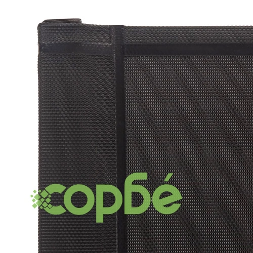 Градински столове, 4 бр, textilene и неръждаема стомана, сиви ➤ топ цена ➤ sorbe.bg