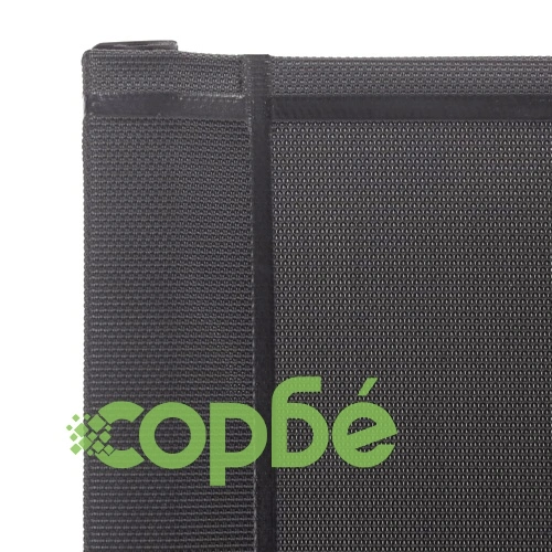 Градински столове, 2 бр, textilene и неръждаема стомана, сиви ➤ топ цена ➤ sorbe.bg