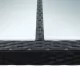 Градинска трапезна маса, черна, 200x200x74 см, полиратан