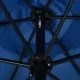 Градински чадър с метален прът, 300 см, лазурен  