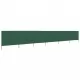 Параван против вятър от 6 панела, текстил, 800x120 см, зелен