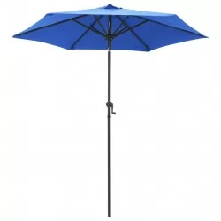 Чадър за слънце, син, 200x224 см, алуминий