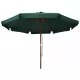 Градински чадър с дървен прът, 330 см, зелен