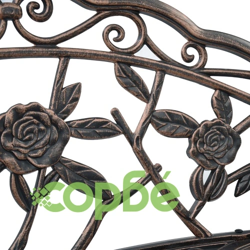 Бистро пейка, 100 см, бронз, лят алуминий ➤ топ цена ➤ sorbe.bg