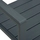 Градински столове, 2 бр, сиви, HDPE, имитация на дърво