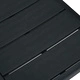 Градински столове, 2 бр, черни, HDPE, имитация на дърво