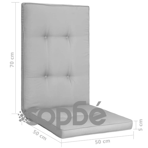 Възглавници за градински столове, 4 бр, сиви, 120x50x5 см на топ цена от sorbe.bg Възглавници за градински столове, 4 бр, сиви, 120x50x5 см ➤ топ цена ➤ sorbe.bg