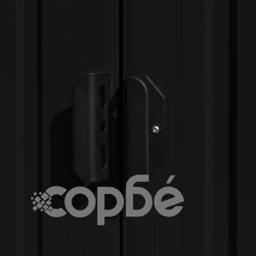 Градинска барака, антрацит, 257x779x181 см, поцинкована стомана ➤ топ цена ➤ sorbe.bg