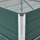 Градинска висока леха поцинкована стомана 600x80x77 см зелена