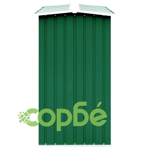 Навес за дърва, поцинкована стомана, 330x92x153 см, зелен ➤ топ цена ➤ sorbe.bg