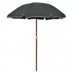 Чадър със стоманен прът, 180 см, антрацит