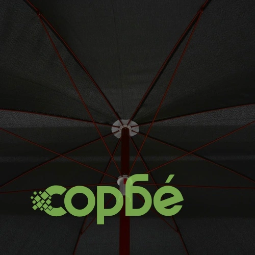 Градински чадър със стоманен прът, 300 см, антрацит ➤ топ цена ➤ sorbe.bg