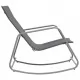 Градински люлеещ се стол, сив, 95x54x85 см, textilene
