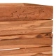 Повдигната леха 100x40x38 см рециклирано тиково дърво и стомана